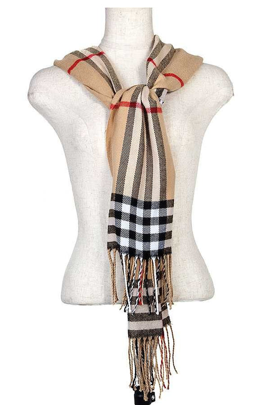 Plaid Print Scarf