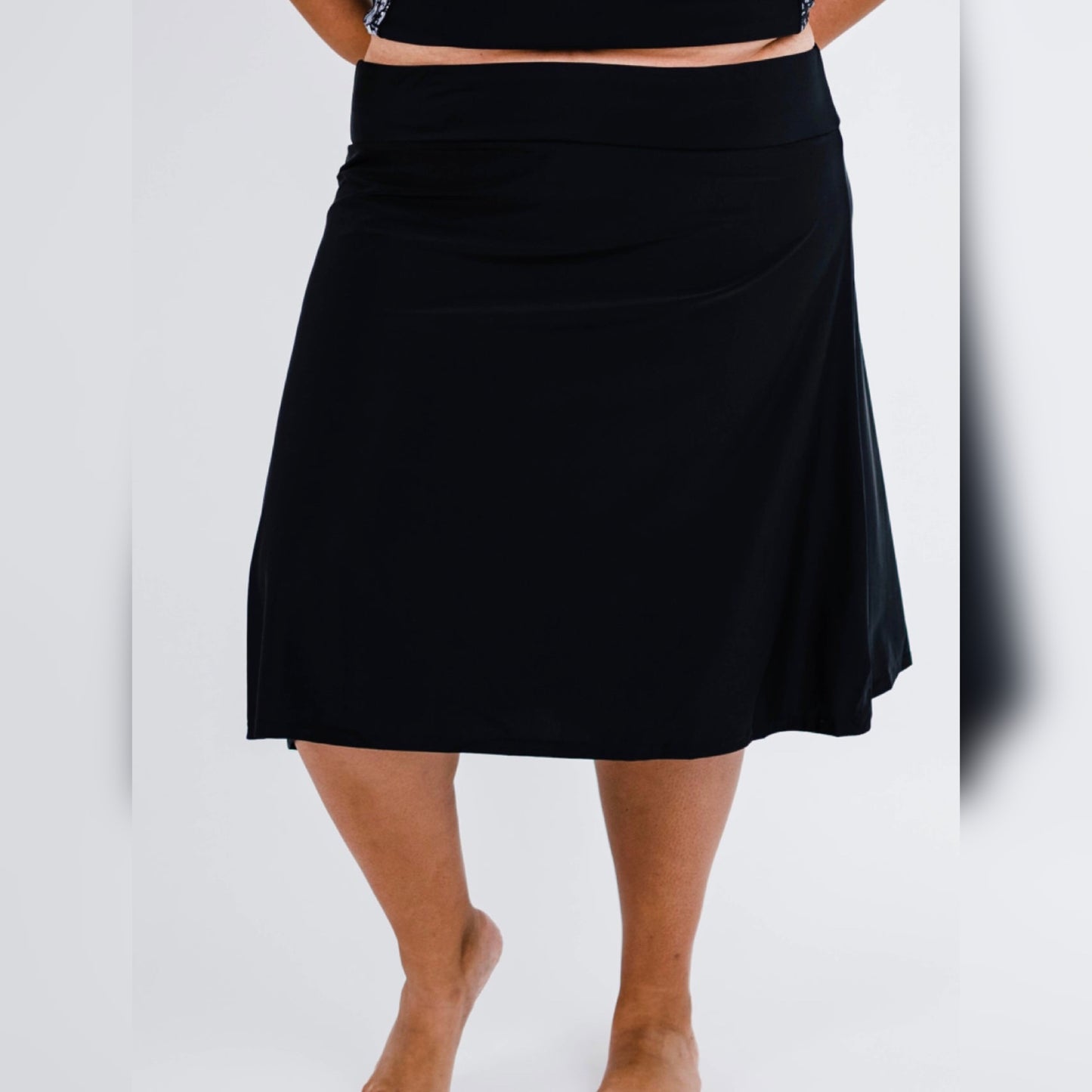 Long Swim Skort Plus Size