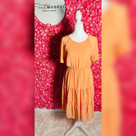 Peach Midi Dress